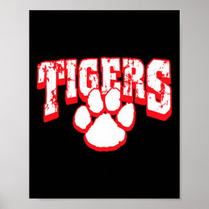 Tijgers School Spirit Terug Naar School R  Poster