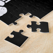 Tijgers School Sportnaam Retro Legpuzzel (Zijkant)