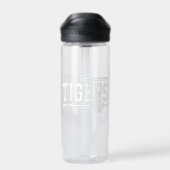 Tijgers School Sportnaam Retro Waterfles (Achterkant)