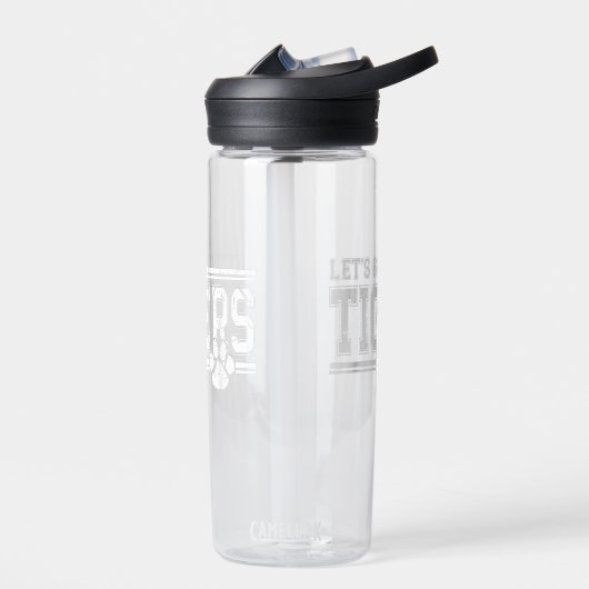 Tijgers School Sportnaam Retro Waterfles (Links)