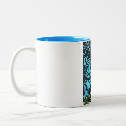 tijgers tweekleurige koffiemok (Links)