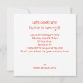 Tijgers vieren, tijger afbeelding verjaardag kaart (Achterkant)