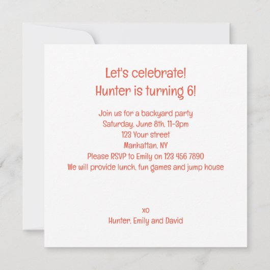 Tijgers vieren, tijger afbeelding verjaardag kaart (Achterkant)