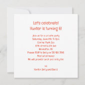 Tijgers vieren, tijger afbeelding verjaardag kaart (Achterkant)