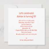 Tijgers vieren, tijger afbeelding verjaardag kaart (Achterkant)