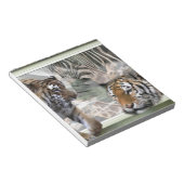 Tijgers, Zebra, Giraffe, primitief Oerwoud Notitieblok (Schuin)