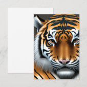 Tijgers zijn een van de mooiste en meest herkenbar bedankkaart (Voorkant / Achterkant)