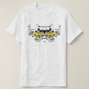 Tijgerschets (geel) t-shirt
