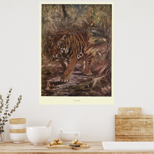 tijgerschilderen (1909) poster (Keuken)