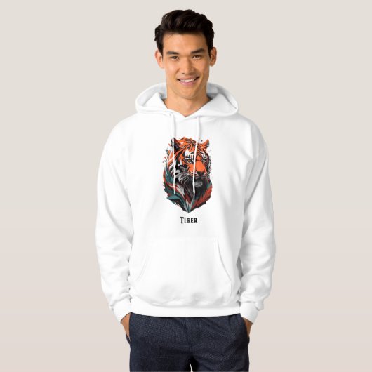 Tijgershirt Hoodie (Voorkant volledig)