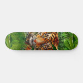 Tijgerskateboard | Oerwoud Kunstskateboard Persoonlijk Skateboard (Horizontaal)