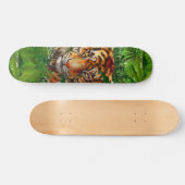 Tijgerskateboard | Oerwoud Kunstskateboard Persoonlijk Skateboard (Horizontaal)