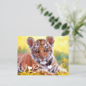 Tijgersnede, ik hou van je briefkaart (Staand voorkant)