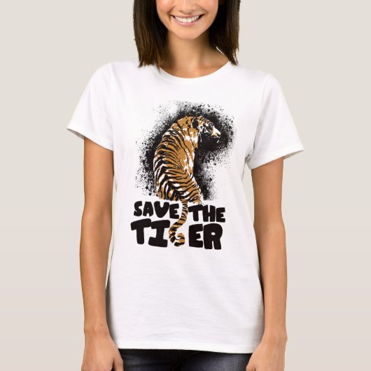 tijgerspat t-shirt (Voorkant)