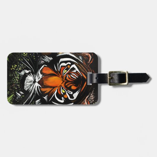 Tijgerstaart Bagagelabel (Voorkant horizontaal)