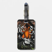 Tijgerstaart Bagagelabel (Achterkant verticaal)