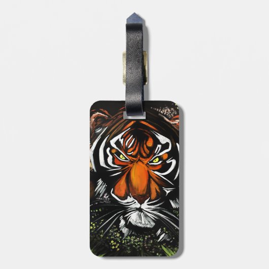 Tijgerstaart Bagagelabel (Achterkant verticaal)