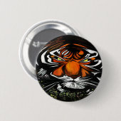 Tijgerstaart Ronde Button 5,7 Cm (Voorkant /achterkant)