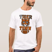 Tijgerstad Leopard Football Animal Day T-shirt (Voorkant)