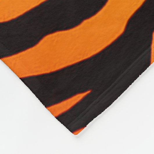 tijgerstapes fleece deken (Hoek)