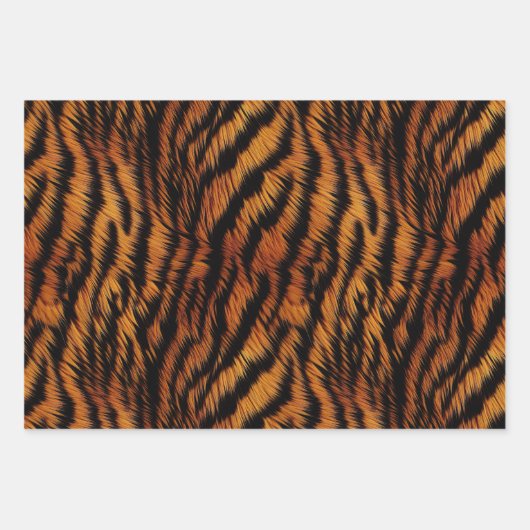 tijgerstapes inpakpapier vel (Voorkant 3)