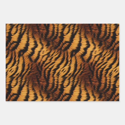 tijgerstapes inpakpapier vel (Voorkant 2)
