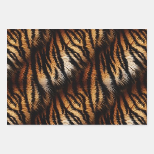 tijgerstapes inpakpapier vel (Voorkant)