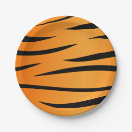 tijgerstapes papieren bordje