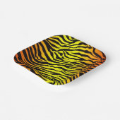 tijgerstapes papieren bordje (Gebogen)