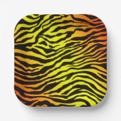 tijgerstapes papieren bordje (Voorkant)