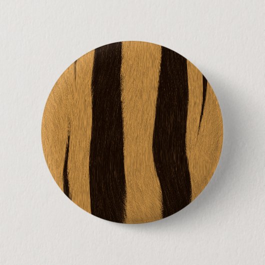tijgerstapes ronde button 5,7 cm (Voorkant)