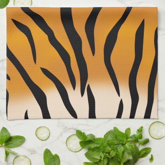 tijgerstapes theedoek (Gevouwen)