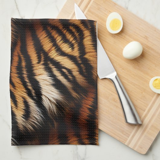 tijgerstapes theedoek (Quarter Fold)