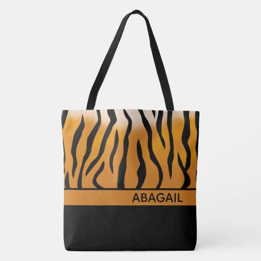 tijgerstapes tote bag (Voorkant)
