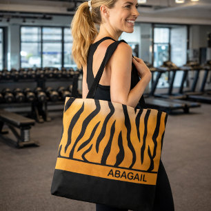 tijgerstapes tote bag