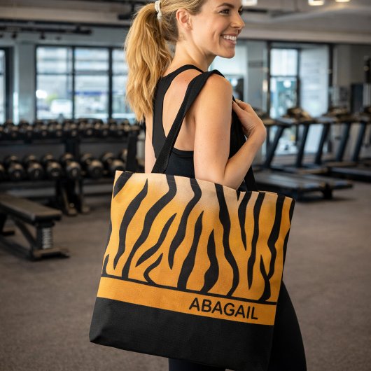 tijgerstapes tote bag