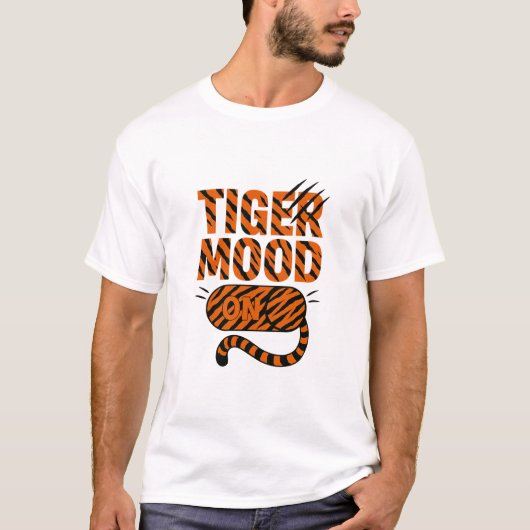 Tijgerstemming op t-shirt (Voorkant)