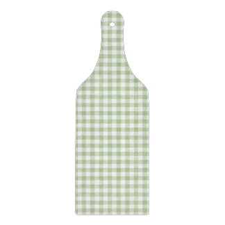 Tijgerstof Salie en Witte Gingham Snijplank