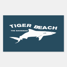 Tijgerstrand - Bahama's haaienduiken Rechthoekige Sticker
