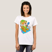 Tijgerstrand Zand Zomer T-shirt (Voorkant volledig)
