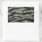 Tijgerstreep Camo rechthoekige Stickers (Tas)