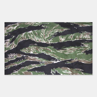 Tijgerstreep Camo rechthoekige Stickers