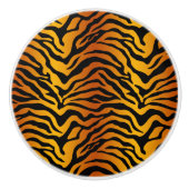Tijgerstreep Keramische Knop (Voorkant)