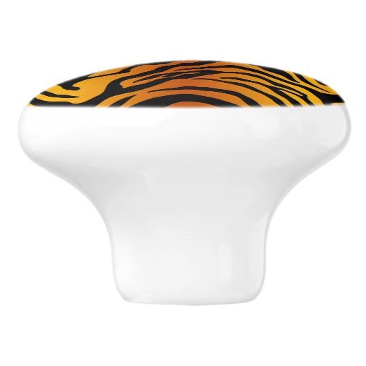 Tijgerstreep Keramische Knop (Zijkant)