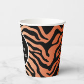 Tijgerstreep Papieren Bekers (Achterkant)