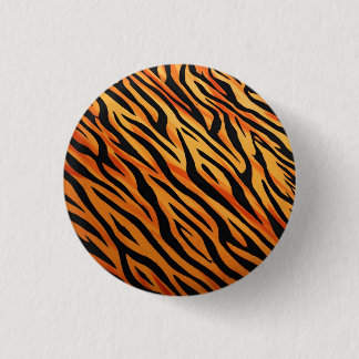 Tijgerstreep Vachtpatroon Ronde Button 3,2 Cm