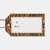 Tijgerstreep voor elk-cadeau-Label Cadeaulabel (Achterkant Horizontaal)