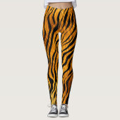 Tijgerstreeppatroon Leggings (Voorkant)