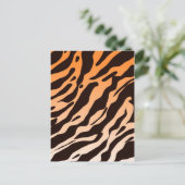 Tijgerstrepen Briefkaart (Staand voorkant)