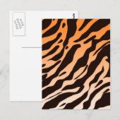 Tijgerstrepen Briefkaart (Voorkant / Achterkant)